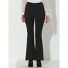 INSPIRE CHIC Women's Vintage Trousers Button Decor High Waist Long Bell Bottom Flare Pants - 4 of 4
