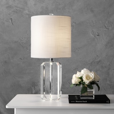 nuLOOM Hollywood 25" Crystal Table Lamp Lighting - Clear 25" H x 12" W x 12" D