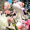 Sullivans 16" Peacock & Floral Bunny Figure  Ceramic - 4 of 4