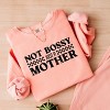 Simply Sage Market Not Bossy Just A Mother Lightweight Garment Dyed Sweatshirt - 3 of 4