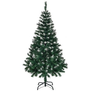 5 FT Artificial Snow Tipped Christmas Tree with 480 Branch Tips Holiday Decoration - 1 of 4