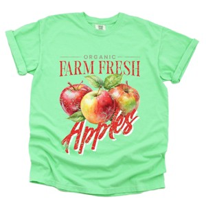 Simply Sage Market Farm Fresh Apples Watercolor Garment Dyed Tee - 1 of 4