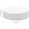 Cornucopia Brands Regular Mouth Plastic Mason Jar Lids, Unlined, 24pk; Standard Size 70-450 White Plastic Caps for Mason Jars - image 3 of 4