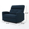 GDFStudio Alma Contemporary Upholstered Tufted Loveseat Recliner - 3 of 4