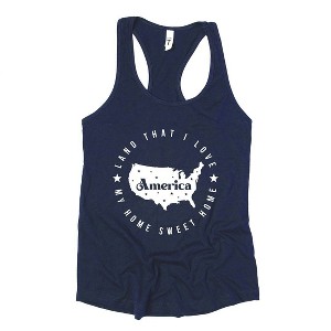 Simply Sage Market Women's Land That I Love Circle Racerback Tank - 1 of 4