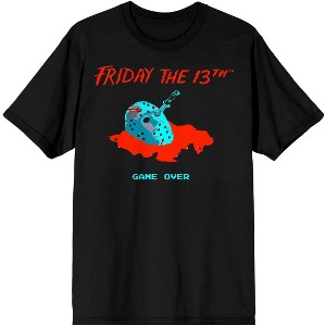 Friday The 13th 8 Bit Men's Black T-Shirt - 1 of 3