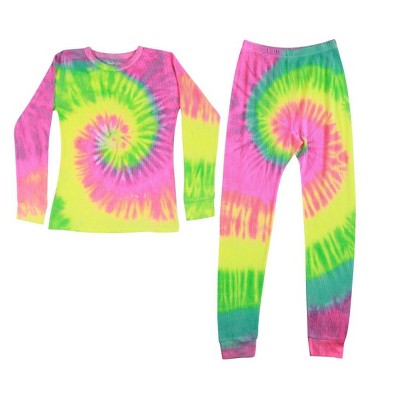 Just Love Girls Tie Dye Two Piece Thermal Underwear Set
