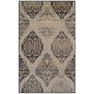 Traditional Damask Medallion Indoor Area Rug or Runner by Blue Nile Mills - 1 of 4