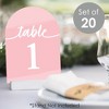 Big Dot of Happiness Pink Elegantly Simple - Wedding Receptions, Parties or Events Double-Sided 5 x 7 inches Cards - Table Numbers - 1-20 - 2 of 4