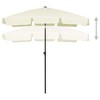 vidaXL Beach Umbrella Sand Yellow 70.9 in.x47.2 in. - 3 of 4