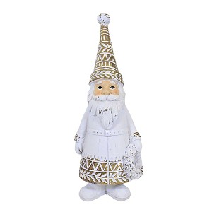 Ganz 11.25 In White-Washed Santa Figurine Christmas Claus Santa Figurines - 1 of 3