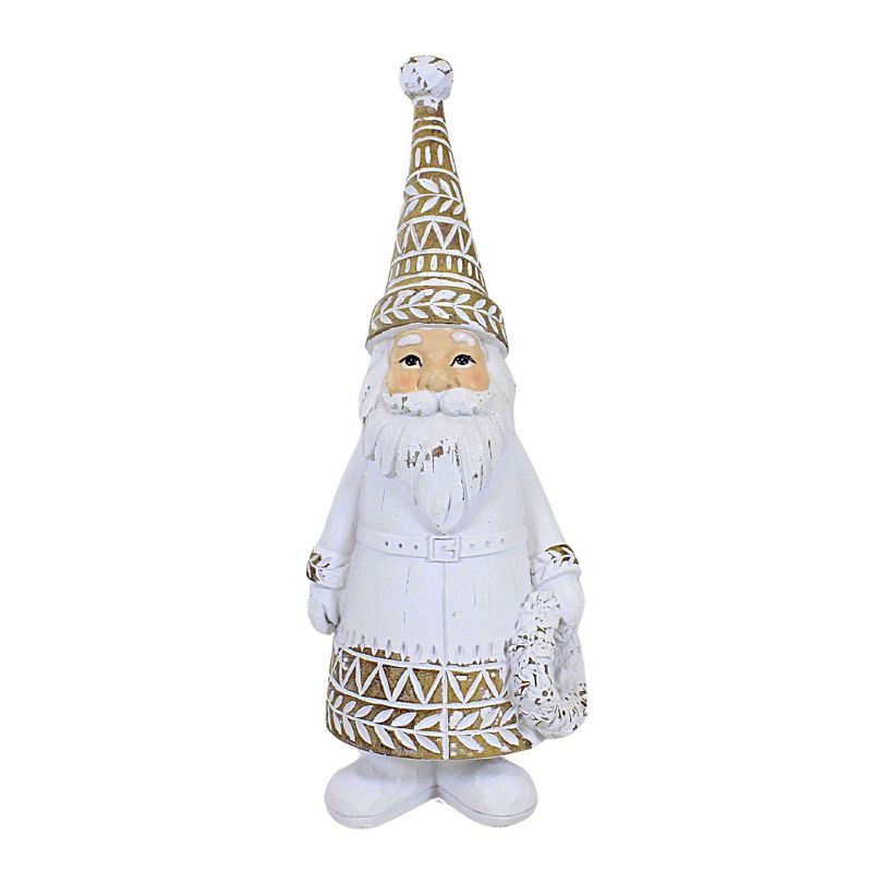 Ganz 11.25 In White-Washed Santa Figurine Christmas Claus Santa Figurines, 1 of 4