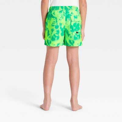 Art Class Boys' Tiedye Swim Trunks with Built in Boxers - Art Class™ Green M — фото 2
