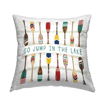 Stupell Industries Jump In The Lake Paddles, 18 x 18