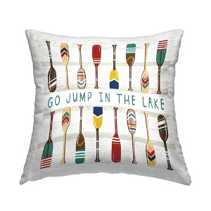 Stupell Industries Jump In The Lake Paddles, 18 x 18 - 1 of 3