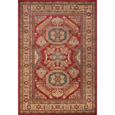 5'3"X7'6" Medallion Area Rug Red - Momeni