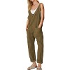 EXLURA Womens High Roller Denim Bib Jumpsuits Casual Loose Overalls Baggy Jeans Romper with Pockets Outfits - 2 of 4