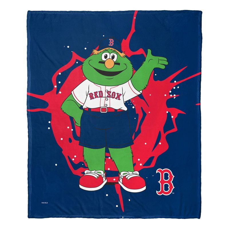 50&#34;x60&#34; MLB Boston Red Sox Mascot Silk Touch Throw Blanket, 1 of 6