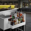 KUTLER Speed Rails, Stainless Steel Liquor Bottle Rack Holder for Restaurants, Bars, Coffee Shops - image 2 of 4