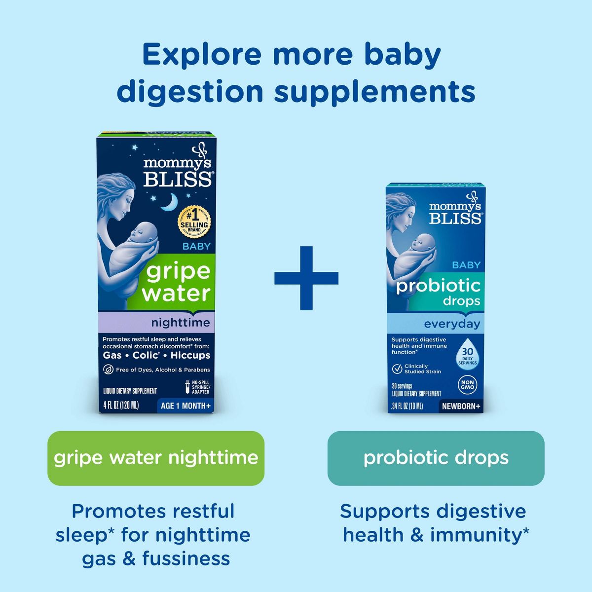 Mommy's Bliss Gripe Water for Babies with Gas, Colic or Stomach Discomfort - 4 fl oz - thumbnail 7