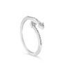 Silver 1/5 Cttw Diamond Double Arrowhead Open Ring - 4 of 4