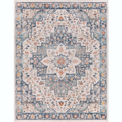 Mark & Day Carbon Cliff Rectangle Woven Indoor and Outdoor Area Rugs Dark Blue
