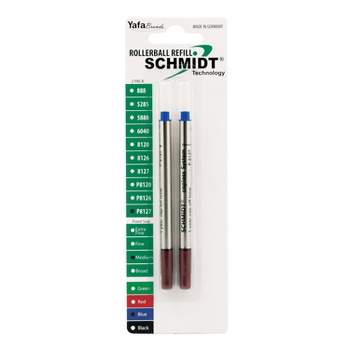 Schmidt Ink Schmidt 8127 Rollerball Short Capless Refill Medium Blue 2 Pack (SC58132)
