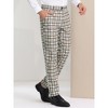 INSPIRE CHIC Men's Plaid Casual Regular Fit Flat Front Stretch Dress Pants - 2 of 4