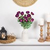 Northlight Real Touch™ Light Plum Purple Ranunculus Artificial Floral Sprays, Set of 6 - 21" - 2 of 4