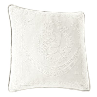 White King Charles Matelasse Throw Pillow (20x20") - Historic Charleston