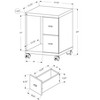 NicBex File Cabinet with Doors,Office Cabinet with Spacious Tier-Shelving Design,Modern Storage Cabinet,Filing Cabinet for Home Office - 3 of 4