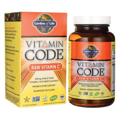 Garden of Life Vitamin C Vitamin Code Raw Vitamin C Capsule 120ct