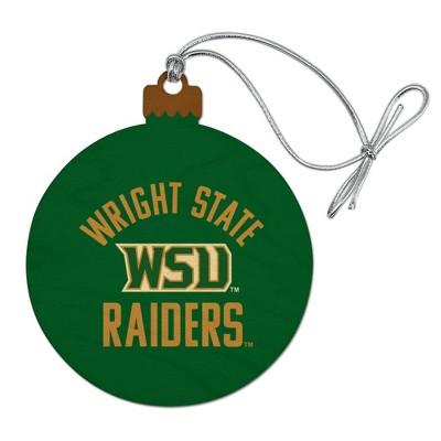 Wright State Raiders Wood Christmas Tree Holiday Ornament