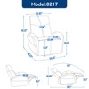 NicBex Recliner Chair Rocking Chair Recliner Swivel Accent Chair with Lumbar Support Reading Chair with USB Ports for Living Room - 3 of 4