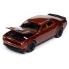 2021 Dodge Challenger SRT Super Stock Sinamon Stick Orange Metallic "Modern Muscle" Series 1/64 Diecast Model Car by Auto World - 3 of 4