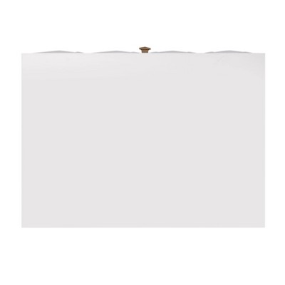Elevated Geo-Textured White Nightstand with Gold Accents