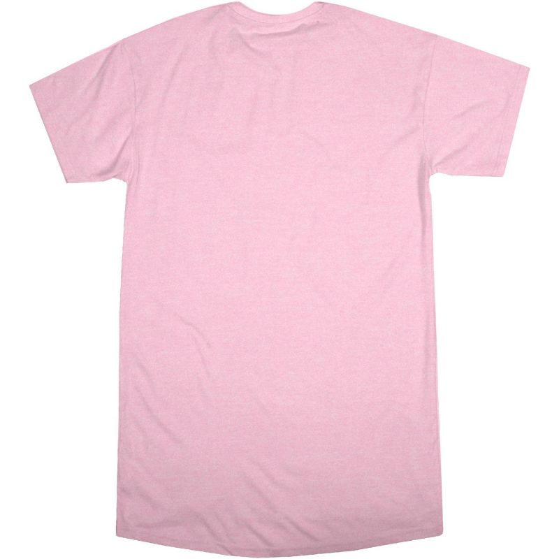 The Mandalorian Grogu The Force Is Strong With This One Women's Pink Heather Night Shirt, 3 of 4