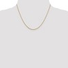 Black Bow Jewelry 1.2mm 10k Yellow Gold Diamond Cut Loose Rope Chain Necklace - 2 of 4