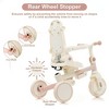 Whisen 7-in-1 Stroller & Baby Tricycle Baby Push Bike, Foldable Toddler Bike with Adjustable Handle, Canopy, Guardrail - 3 of 4