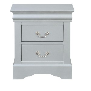 NicBex Nightstand with 2 Drawers,22 inch /21 inch Side Table with Metal Handles and  Elegant Finish,Classic Bedside Table for Bedroom,Living Room - 1 of 4