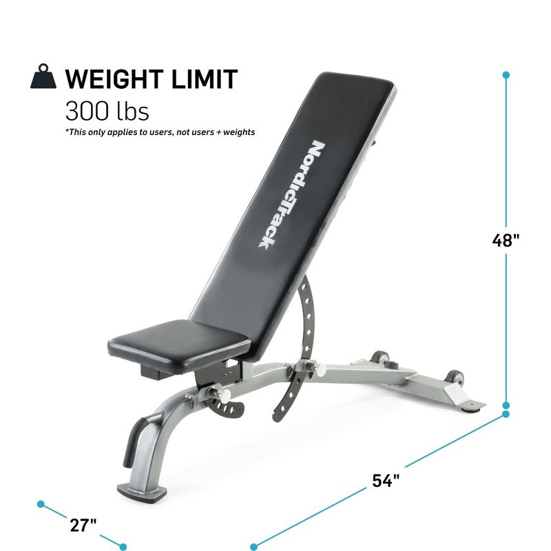 NordicTrack Utility Weight Bench, 2 of 13
