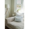 Sky Blue Pinstripe Fringe Linen Pillow - image 2 of 4