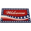 Northlight Stars and Stripes Welcome Outdoor Coir Patriotic Doormat - 18" x 30" - 3 of 4