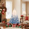Tangkula 5/6/7/8 FT Artificial Christmas Tree Hinged Snow Flocked Xmas Tree w/ 456/820/1264/1774 Branch Tips - 2 of 4