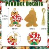 Aoibox 12pcs Gingerbread Man Ornaments Classic Red and White Hanging Plastic Christmas Tree Decorations for Home Kids Party Decor - 2 of 4