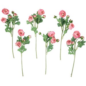 Northlight Real Touch™ Light Pink Ranunculus Artificial Floral Sprays, Set of 6 - 21" - 1 of 4