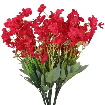 REGALWOVEN Artificial Decoration Silk Orchids Flowers 16.1" 6 Pcs