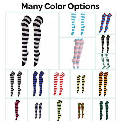Striped Patterned - Over the Knee Socks - from the Sock Panda (Women's Sizes, Adult Medium)