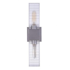 Craftmade Lighting Ridge 2 - Light Wall Light in  Satin Aluminum - 1 of 1