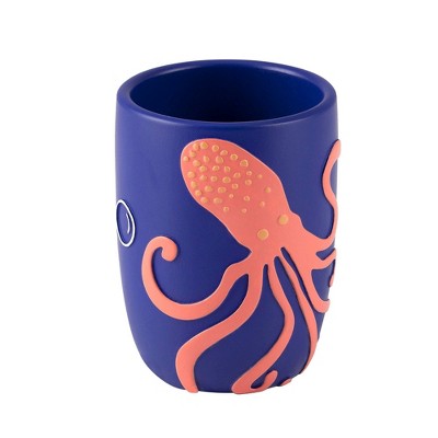 Whimsical Multicolor Resin Whale Kids' Bathroom Set